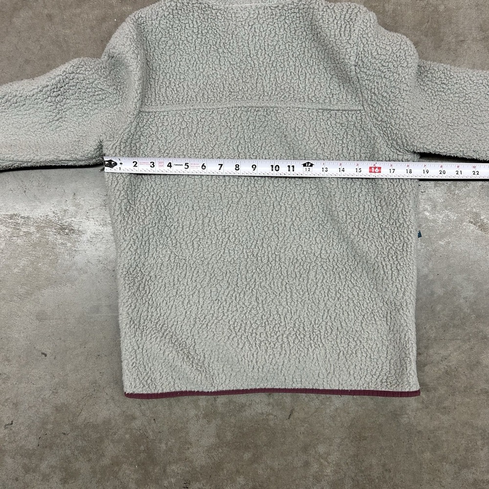 Patagonia Retro Pile‎ Fleece Hoodie Grey Full Zip Womens Small - Picture 8 of 11